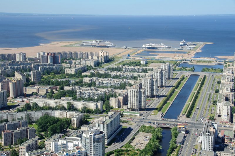 Центр Санкт-Петербурга с высоты птичьего полета
