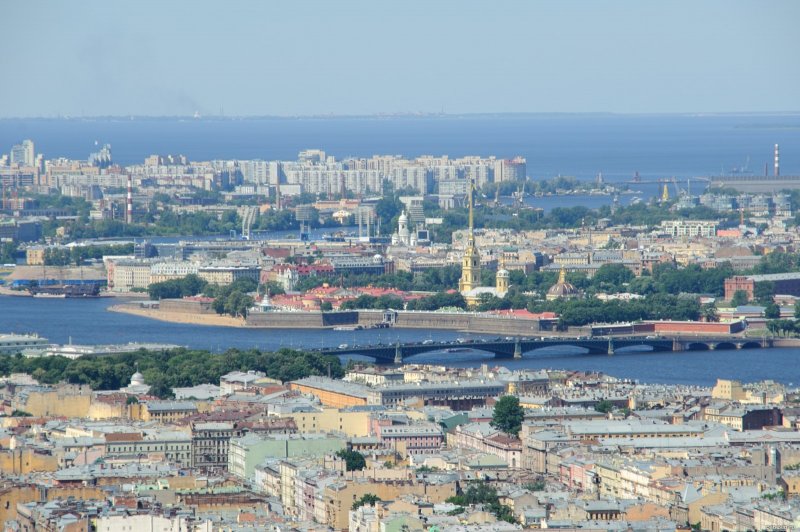 Михайловский сад Санкт-Петербург сверху панорама