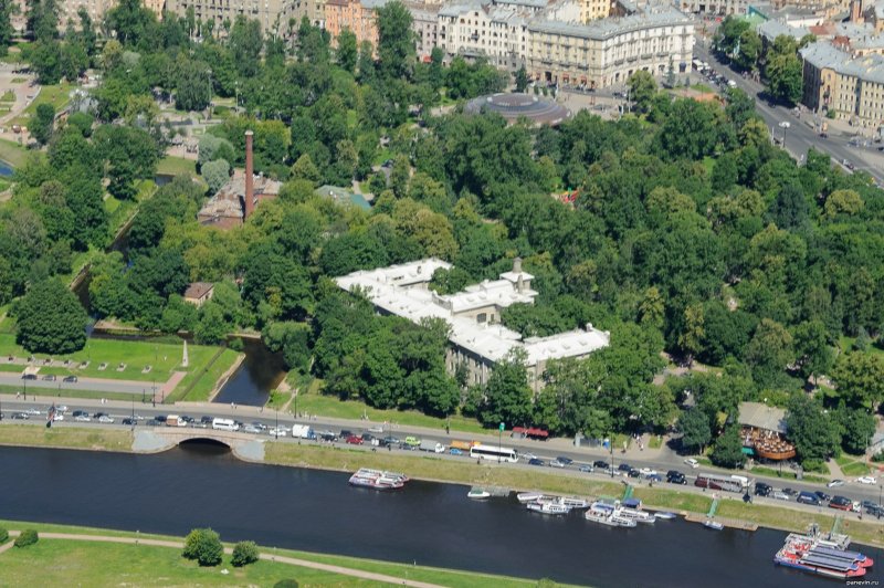 Смоленское кладбище в Санкт-Петербурге вид сверху