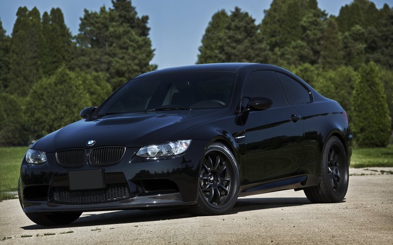 BMW m3 черного цвета