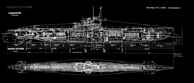 U-96 подводная лодка чертежи