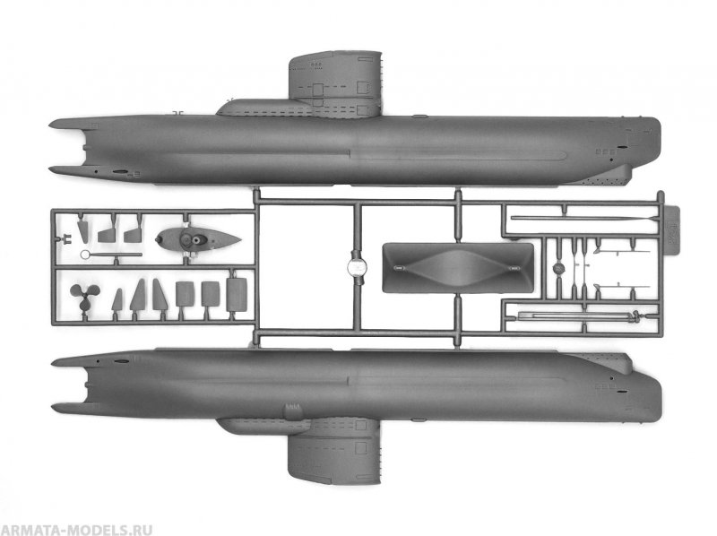 Сборная модель u-Boat Type ХХIII, Германская подводная лодка, II МВ, 1/144