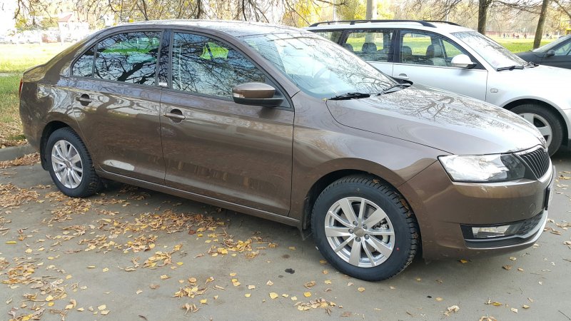 Skoda Rapid 2019 Toffee Brown