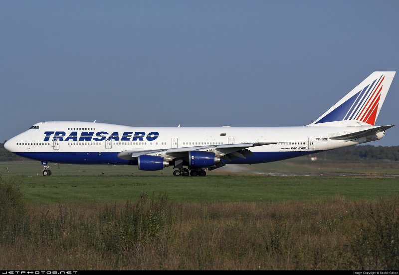 Боинг 747 Трансаэро Минск
