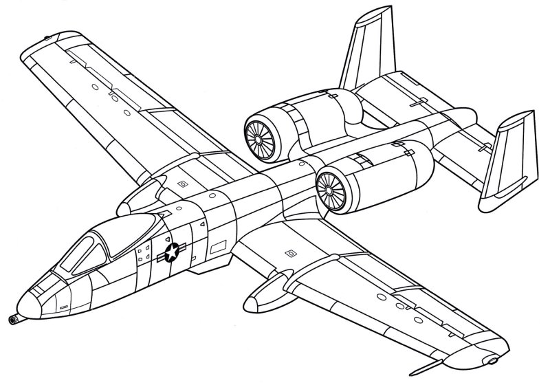 Раскраска самолета Су 24