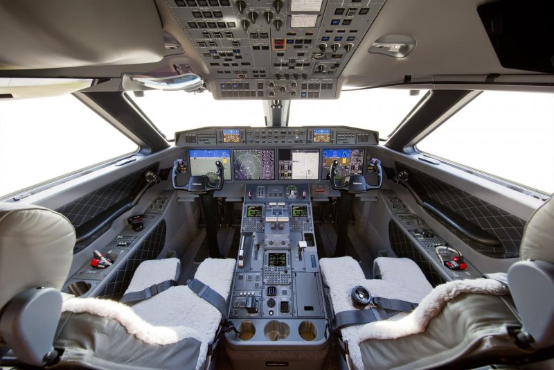 G650 на посадке
