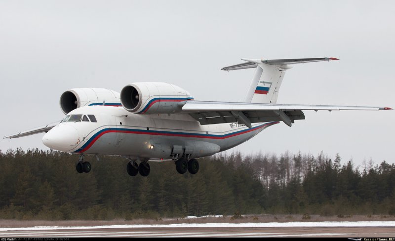 АН 72 С одним двигателем