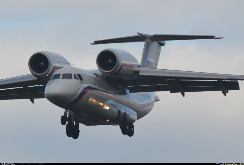АН-72 транспортный самолёт на Барнео