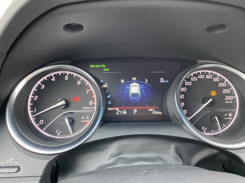 Toyota Camry 2019 приборная панель