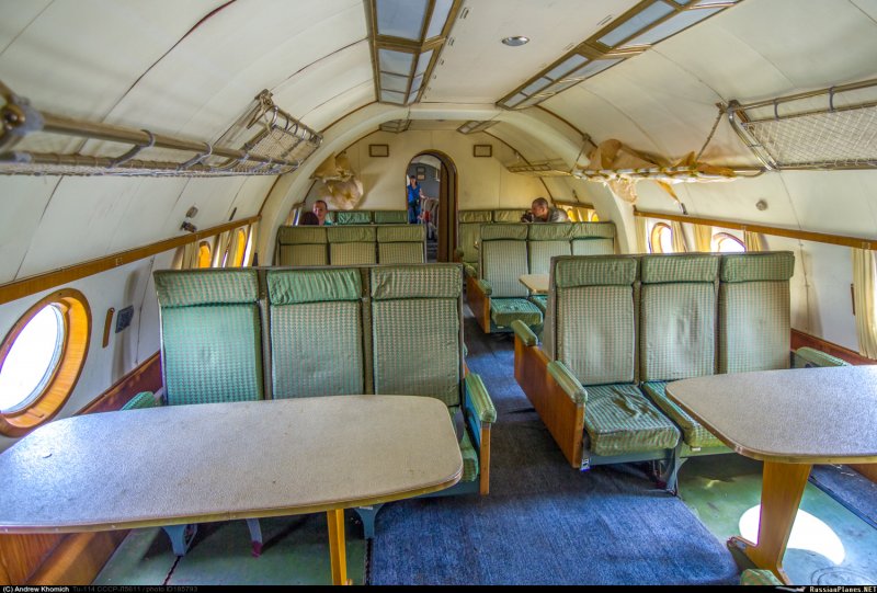 Ту 114 салон самолета