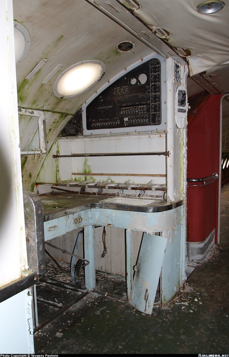 Ту-114 пассажирский самолёт салон