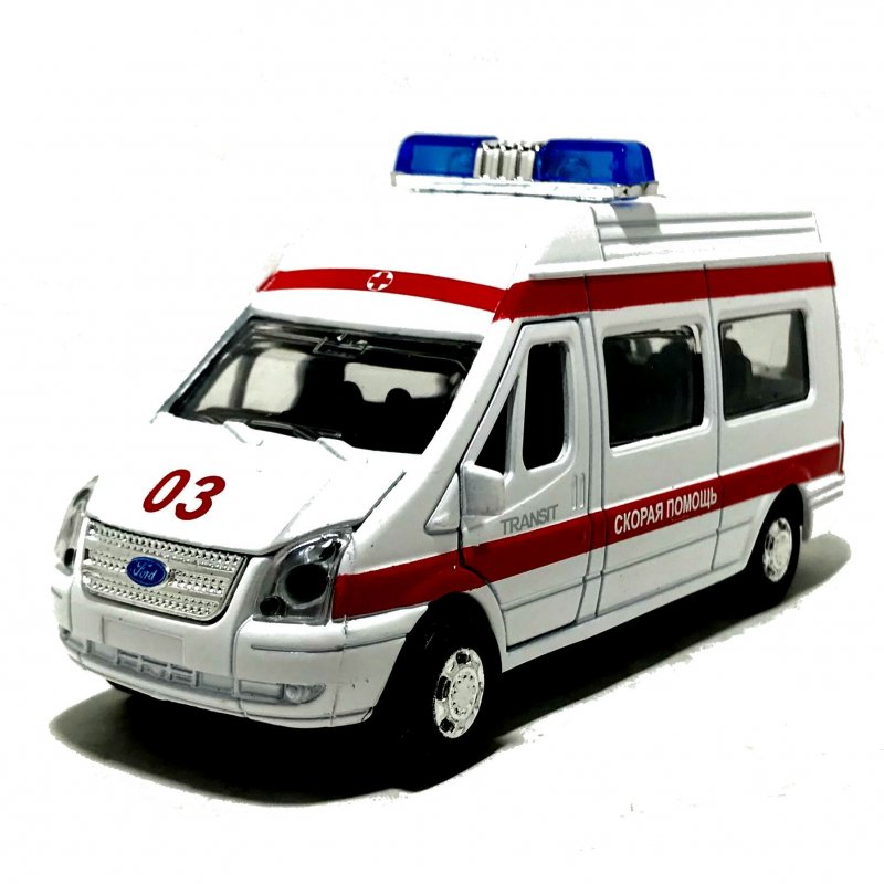 Машина Технопарк Ford Transit скорая 17x14x6