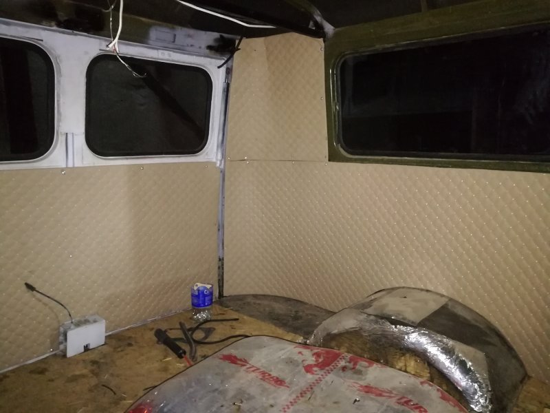 УАЗ 2206 салон ДВП
