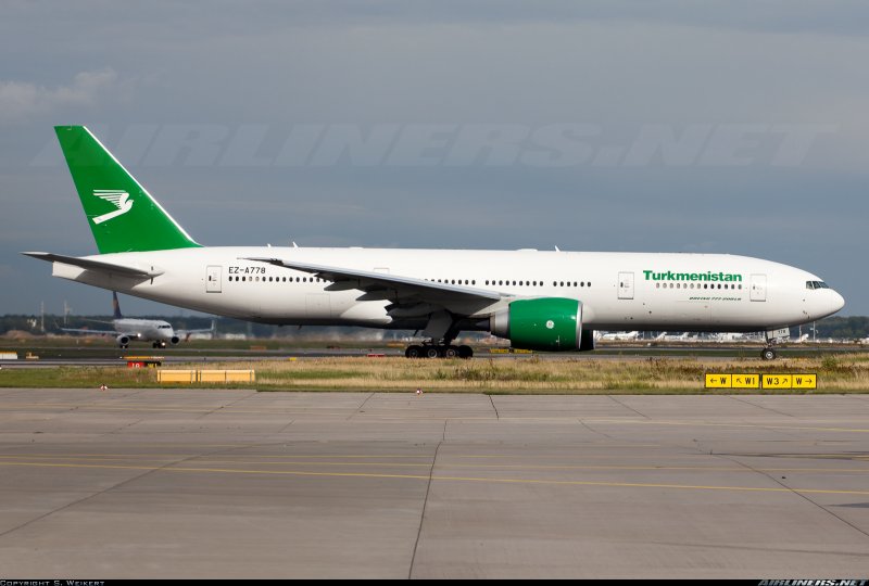 Самолеты 3д 757 Turkmenistan