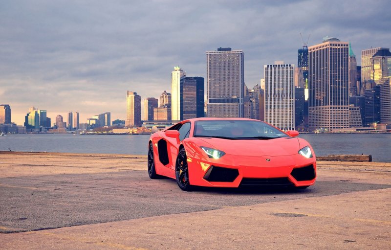 Lamborghini Aventador lp700 красный