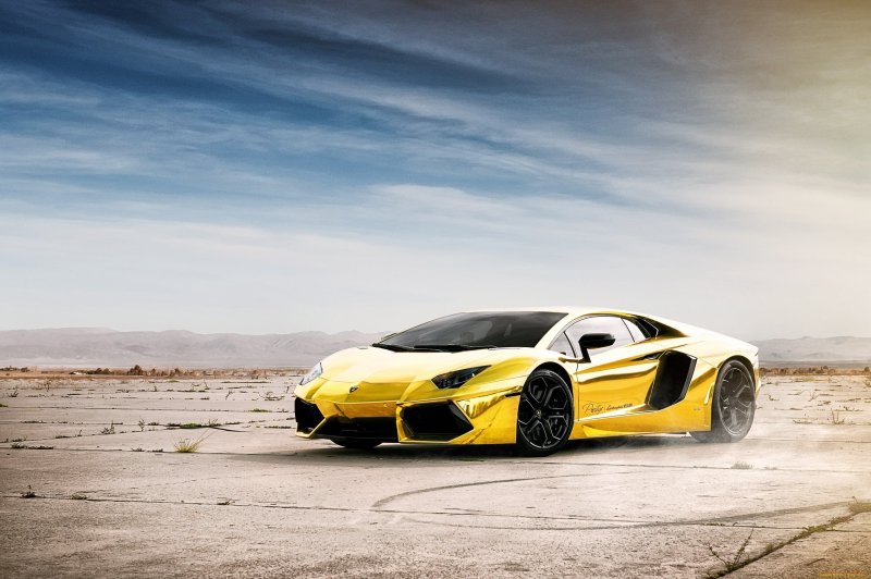 Lamborghini Aventador lp700-4 Золотая