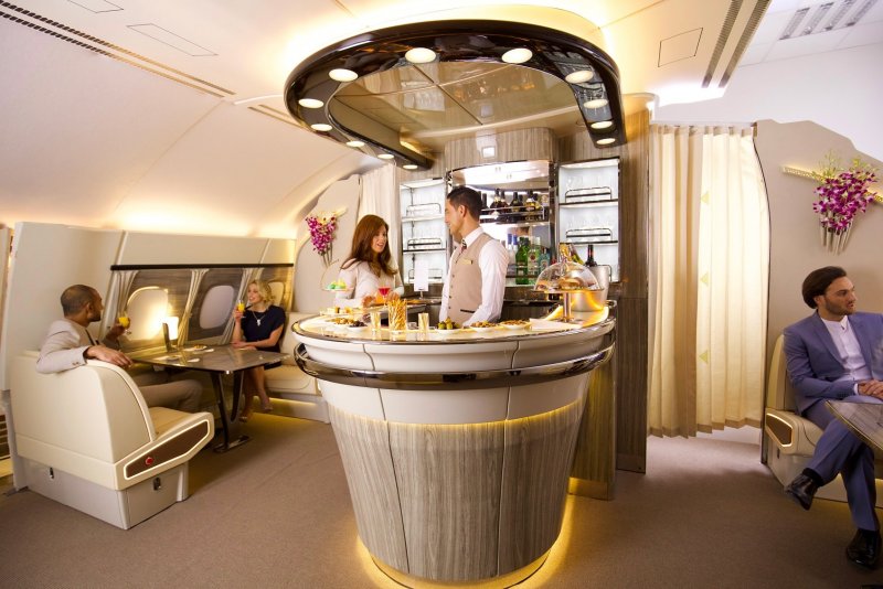 Airbus a380 Emirates первый класс