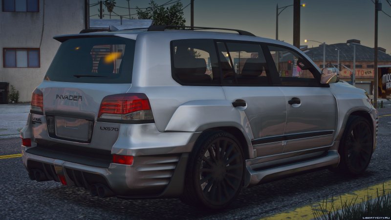 Lexus LX 570 Invader черный