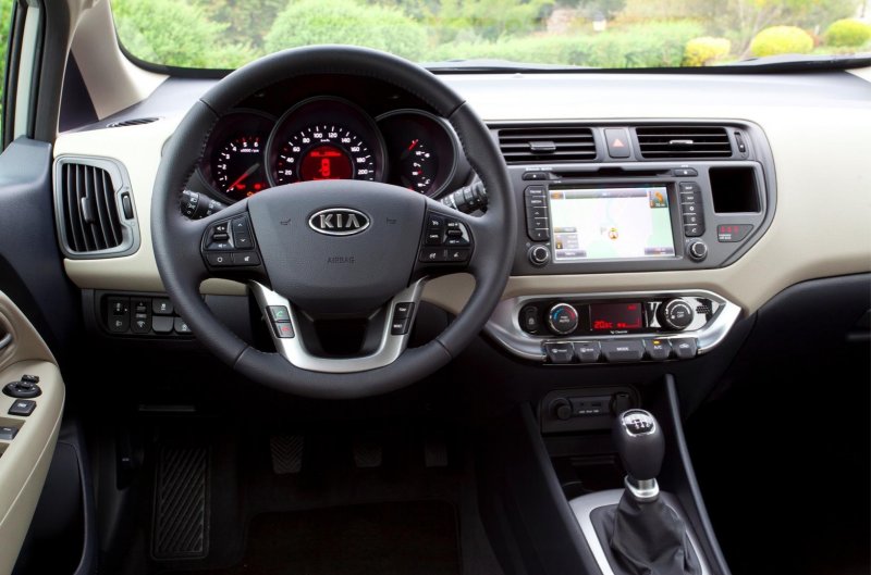 Kia Rio III 2014 интерьер
