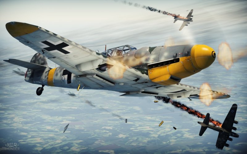 Bf 109 и Spitfire мкм