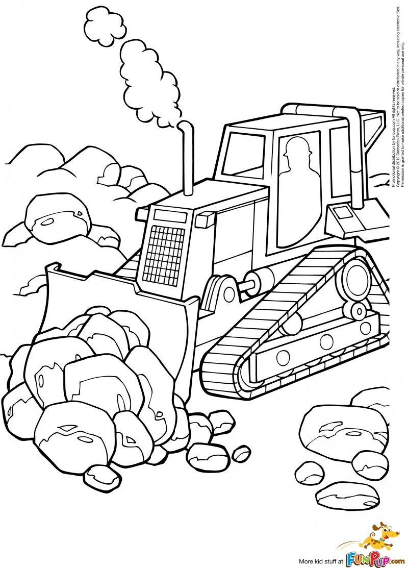 Трактор JCB раскраска
