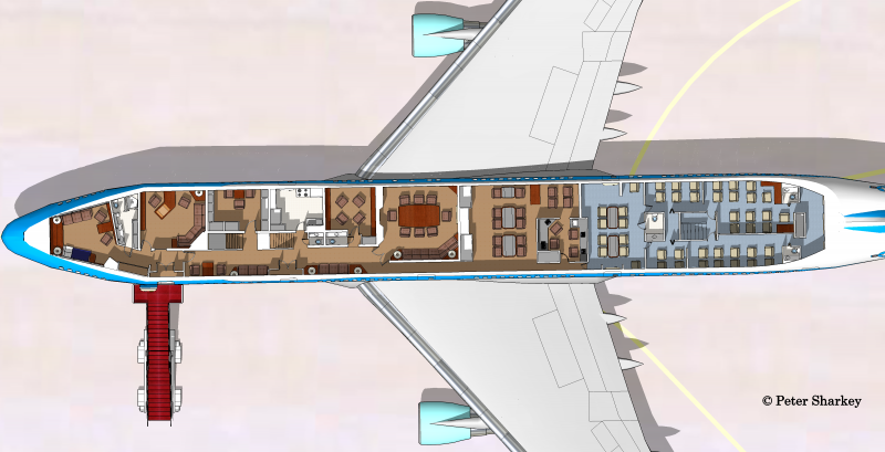 Boeing 747 1 Air Force one внутри