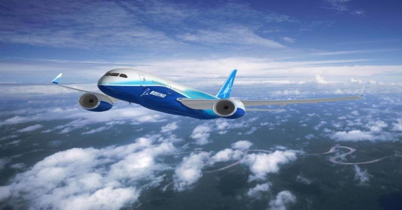 Взлет Dreamliner гиф