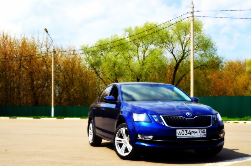 Skoda Octavia 2009 1.6 синяя