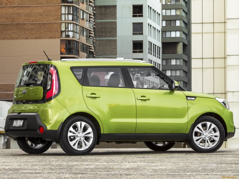 Kia Soul 2014 зелёная