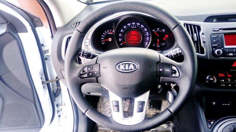 Kia Sportage 2 перетяжка руля