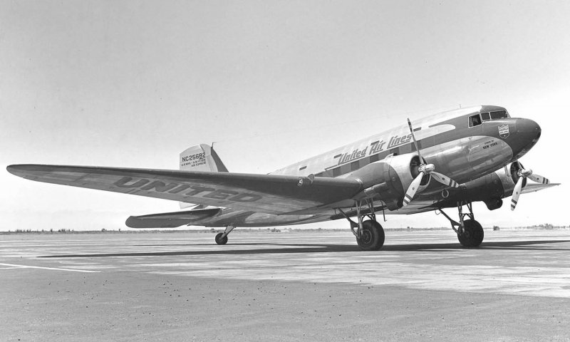 Dc3 Douglas взлет