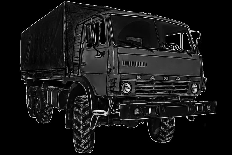 Раскраска КАМАЗ 5350