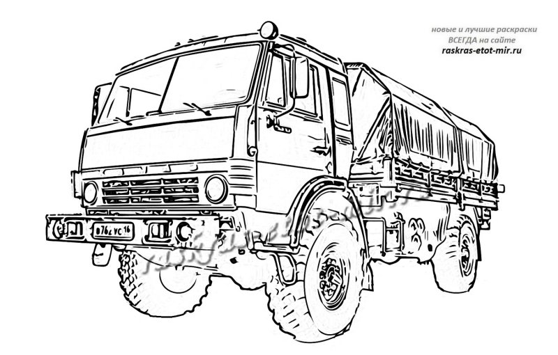 Зарисовка грузовика