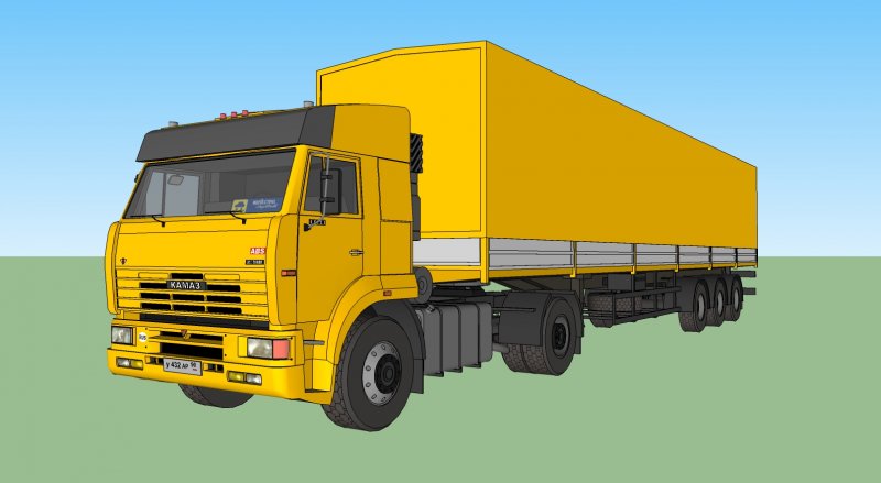 КАМАЗ 5511 вектор