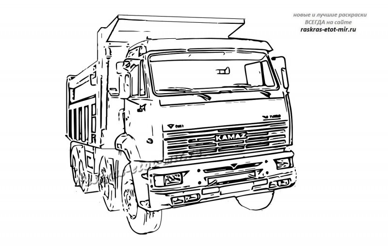 Раскраска Урал 4320