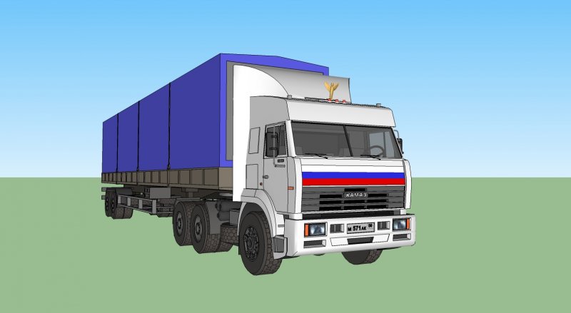 Раскраска КАМАЗ 4308