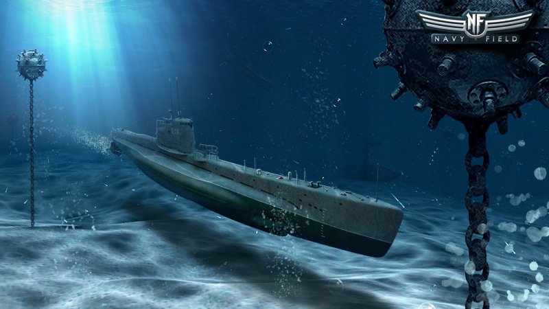 Подводные лодки под водой