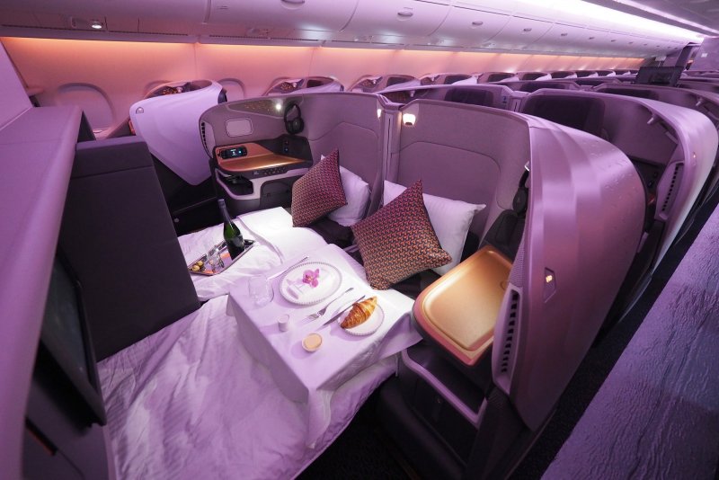 A380 Singapore Airlines Business class