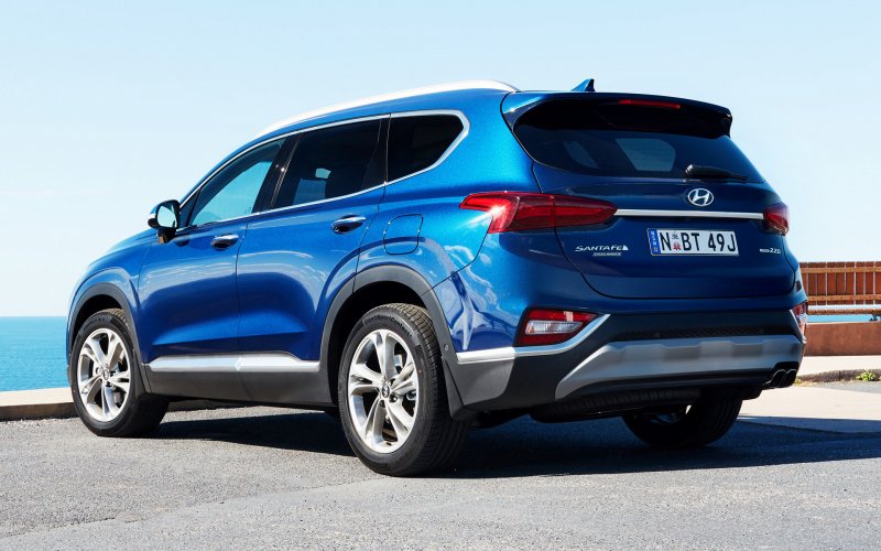 Hyundai Santa Fe 2021 синий