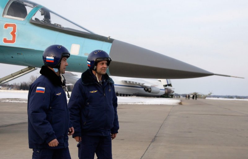 Владимир Путин в самолете