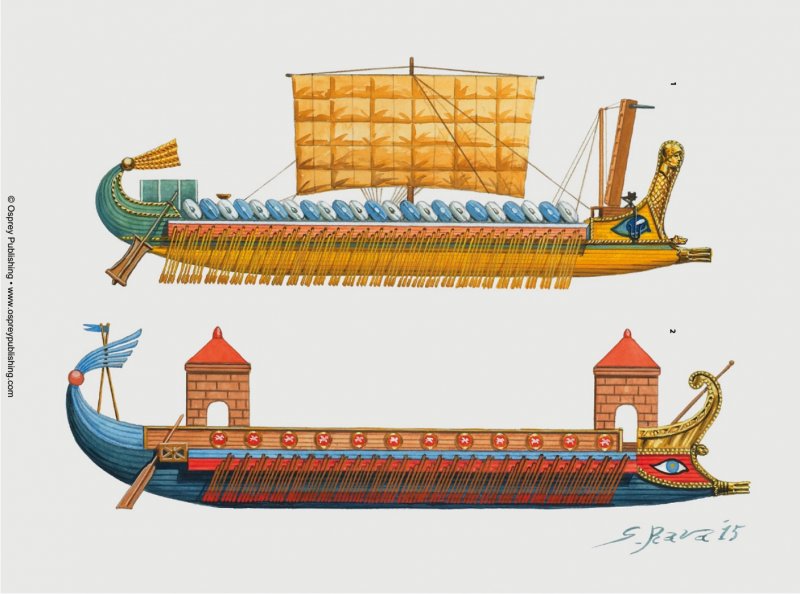 Римская трирема корабль