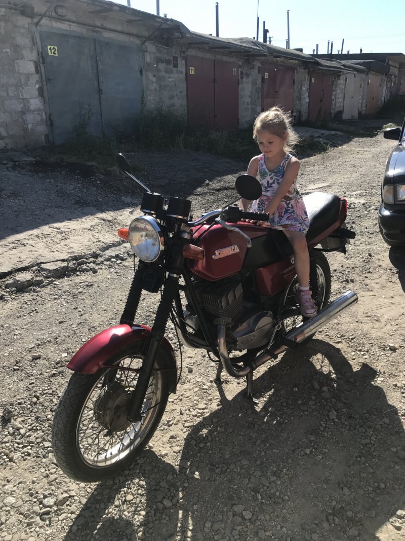 Деревенский мотоцикл