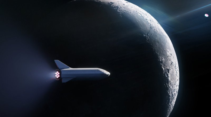 Ракета SPACEX Moon