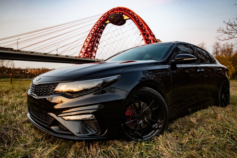 Kia Optima gt 2019 черная