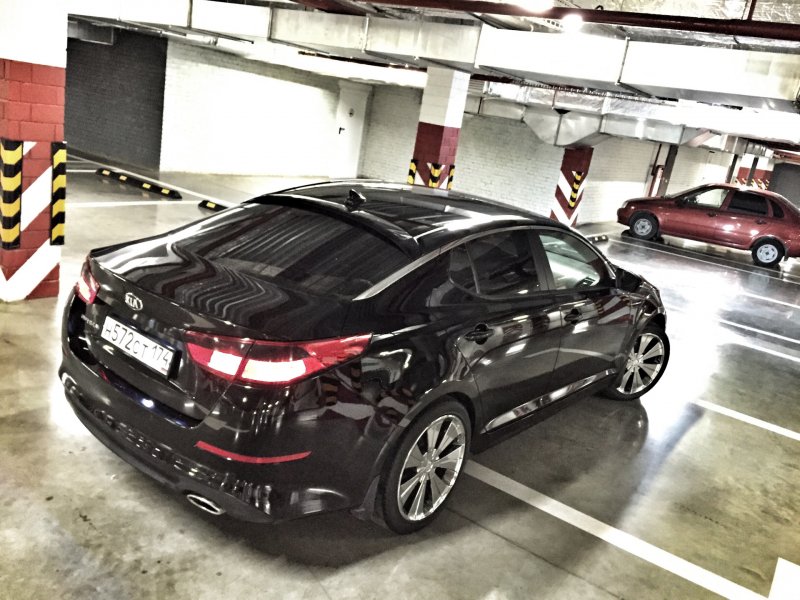 Kia Optima 2012 Black Tuning