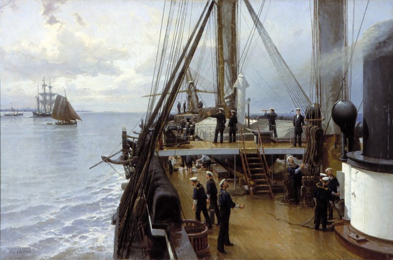 Александр Карлович Беггров (1841-1914) на палубе фрегата «Светлана»