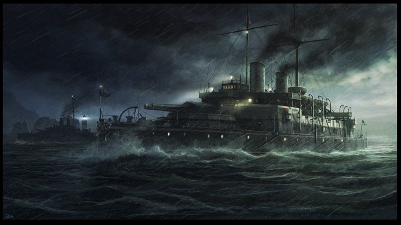 Дизельпанк морские корабли