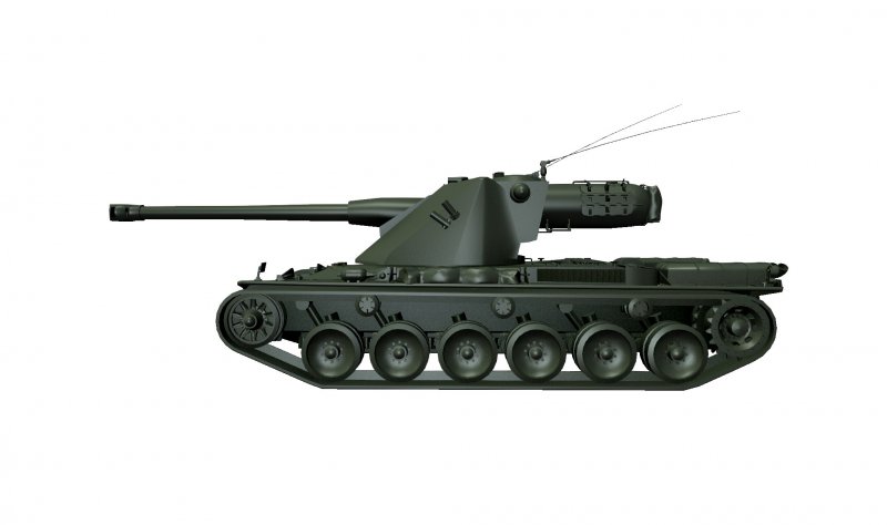 Шведский танк Kranvagn сбоку