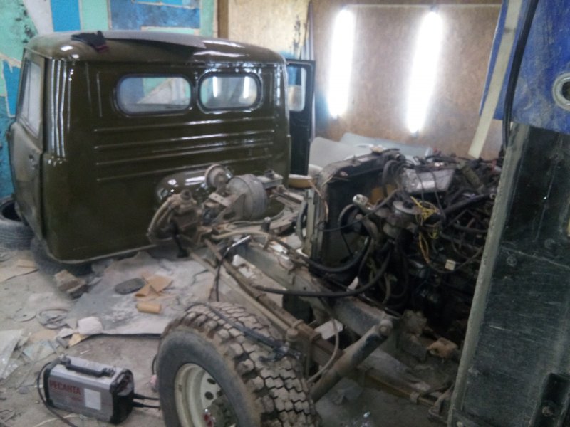 Снятие кабины УАЗ 3303
