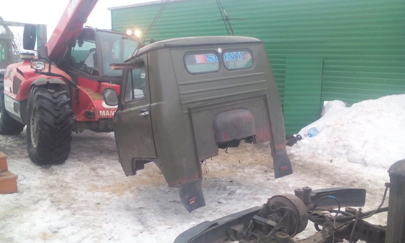 Снятие кабины УАЗ 3303